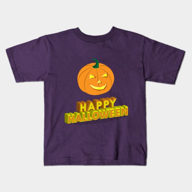 Happy Halloween! Kids T-Shirt by dblaiya